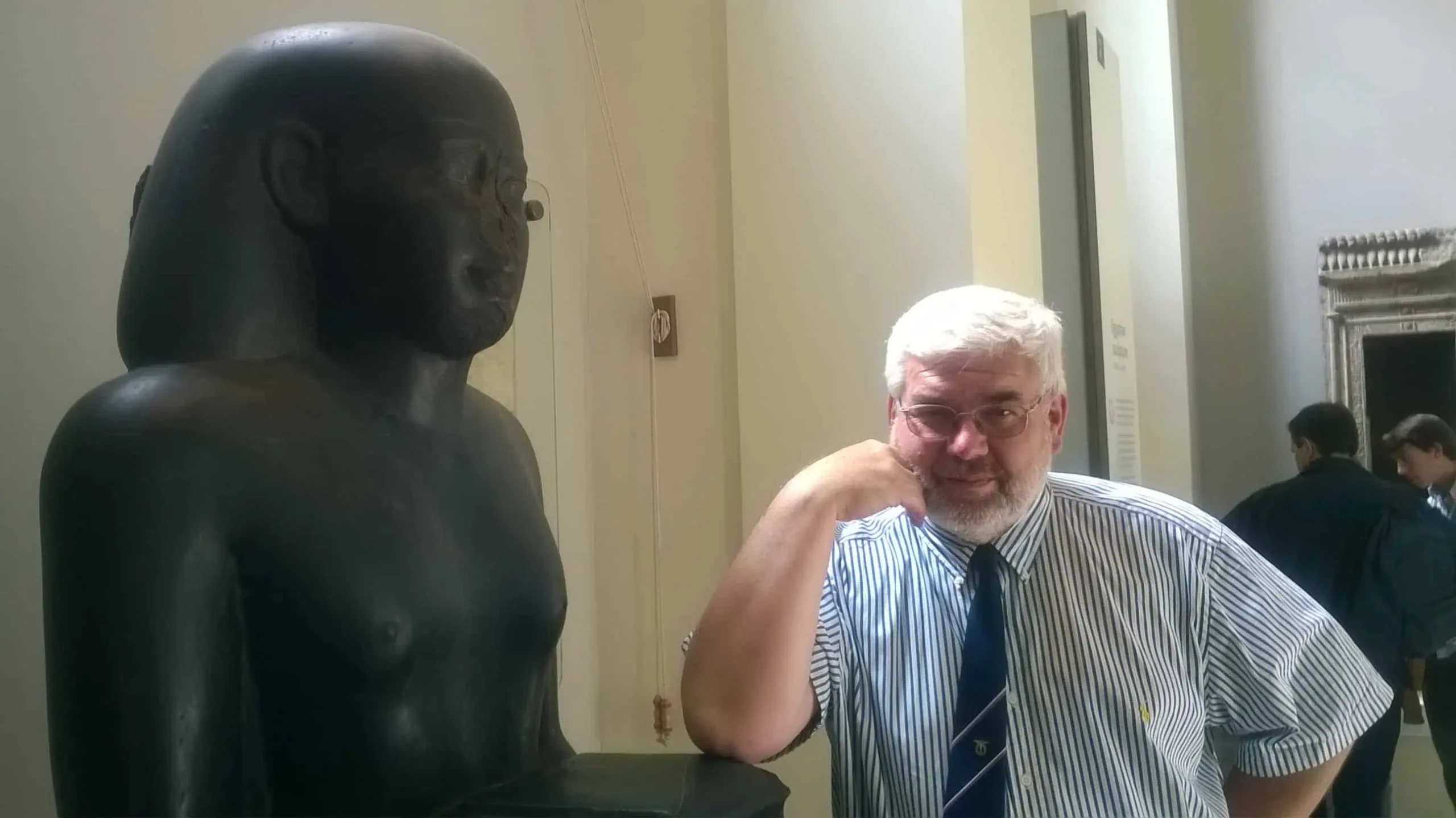 Portrait of aviation historian Ivo Pujman looking toward the camera.